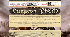 Desktop Screenshot of dungeonpbem.net