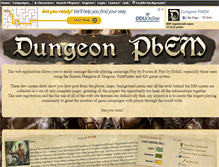 Tablet Screenshot of dungeonpbem.net